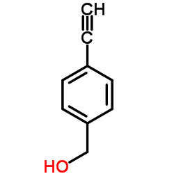 (4-Ethynylphenyl)methanol structure