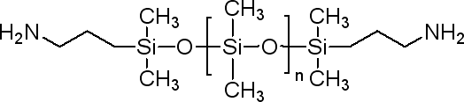 Aminopropyl Terminated Polydimethyl siloxane structure