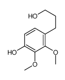 4-(3-hydroxypropyl)-2,3-dimethoxyphenol结构式