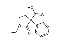 ethyl-phenyl-malonic acid monoethyl ester结构式