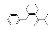 1-(2-benzyl-cyclohex-1-enyl)-2-methyl-propan-1-one Structure