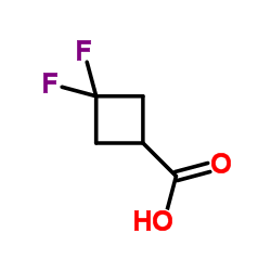 3,3-Difluorocyclobutanecarboxylic acid structure