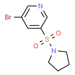 3-bromo-5-(pyrrolidin-1-ylsulfonyl)pyridine Structure
