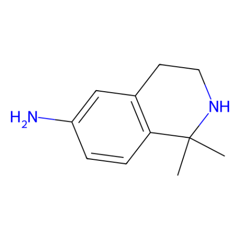 1,1-dimethyl-3,4-dihydro-2H-isoquinolin-6-amine structure