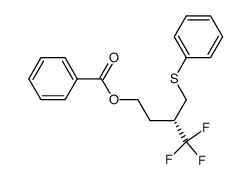 Benzoic acid (S)-4,4,4-trifluoro-3-phenylsulfanylmethyl-butyl ester Structure