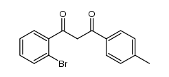 1-(2-bromophenyl)-3-p-tolylpropane-1,3-dione结构式