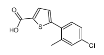 5-(4-chloro-2-methylphenyl)thiophene-2-carboxylic acid Structure