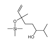 2,6-dimethyl-6-trimethylsilyloxyoct-7-en-3-ol结构式