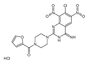 1-(4-Amino-7-chloro-6,8-dinitro-2-quinazolinyl)-4-(2-furanylcarbonyl)p iperazine HCl picture