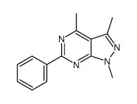 1,3,4-trimethyl-6-phenylpyrazolo[3,4-d]pyrimidine Structure