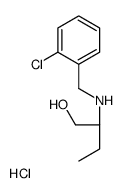 (2-chlorophenyl)methyl-[(2R)-1-hydroxybutan-2-yl]azanium,chloride结构式