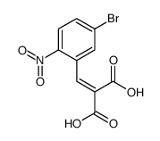 2-[(5-bromo-2-nitrophenyl)methylidene]propanedioic acid Structure