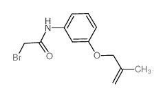 2-Bromo-N-{3-[(2-methyl-2-propenyl)oxy]-phenyl}acetamide Structure