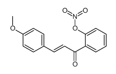 [2-[3-(4-methoxyphenyl)prop-2-enoyl]phenyl] nitrate Structure