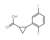2-(2,5-Difluorophenyl)-cyclopropanecarboxylic acid structure