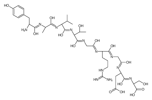 tyrosyl-alanyl-valyl-threonyl-glycyl-arginyl-glycyl-aspartyl-serine Structure