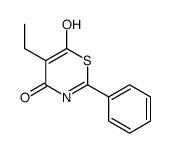 5-ethyl-6-hydroxy-2-phenyl-1,3-thiazin-4-one Structure