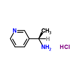 (R)-1-(吡啶-3-基)乙胺盐酸盐结构式
