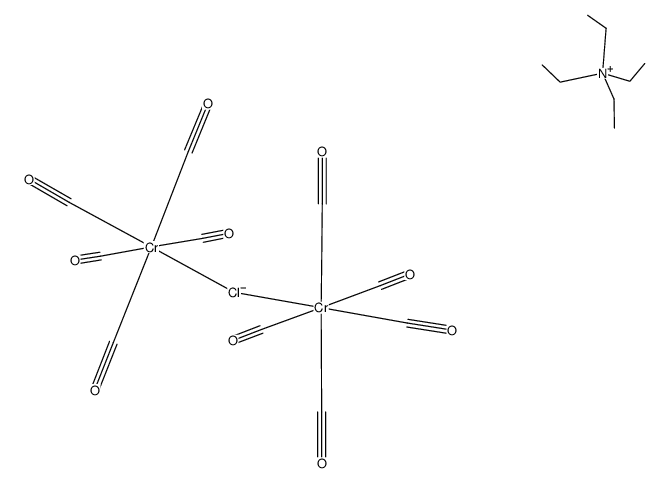 [NEt4][(Cr(CO)5)2(μ-Cl)] Structure