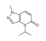 1-methyl-4-propan-2-ylpyrazolo[4,3-b]pyridin-5-one结构式