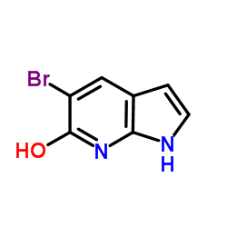 5-Bromo-6-hydroxy-7-azaindole结构式