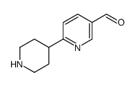 6-piperidin-4-ylpyridine-3-carbaldehyde Structure