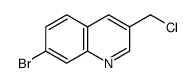 7-bromo-3-(chloromethyl)quinoline结构式