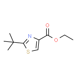 2-叔丁基-4-噻唑甲酸乙酯结构式