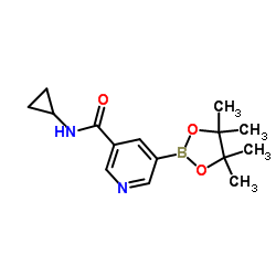 N-cyclopropyl-5-(4,4,5,5-tetramethyl-1,3,2-dioxaborolan-2-yl)nicotinamide picture
