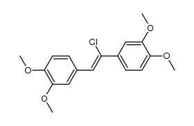 (Z)-4,4'-(1-chloroethene-1,2-diyl)bis(1,2-dimethoxybenzene) Structure