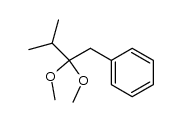 (2,2-dimethoxy-3-methylbutyl)benzene结构式