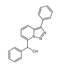 phenyl(3-phenyl-[1,2,3]triazolo[1,5-a]pyridin-7-yl)methanol Structure