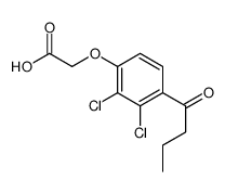 4-BUTYRYL-2,3-DICHLOROPHENOXYACETICACID Structure