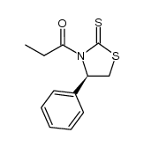 1-[(4S)-4-phenyl-2-thioxo-3-thiazolidinyl]-1-Propanone Structure