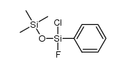 1,1,1-trimethyl-3-phenyl-3-chloro-3-fluorodisiloxane Structure