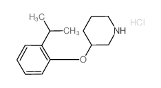 3-(2-Isopropylphenoxy)piperidine hydrochloride Structure