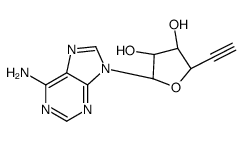 9-(5',6'-dideoxy-beta-ribohex-5'-ynofuranosyl)adenine structure