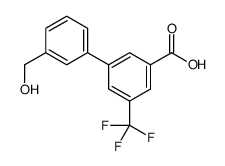 3-[3-(hydroxymethyl)phenyl]-5-(trifluoromethyl)benzoic acid结构式