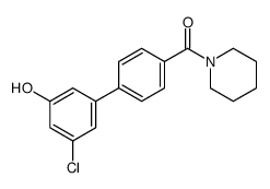 [4-(3-chloro-5-hydroxyphenyl)phenyl]-piperidin-1-ylmethanone结构式