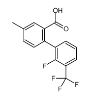 2-[2-fluoro-3-(trifluoromethyl)phenyl]-5-methylbenzoic acid Structure
