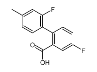 5-fluoro-2-(2-fluoro-4-methylphenyl)benzoic acid结构式