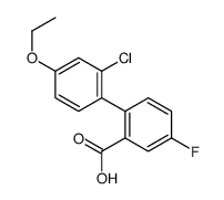 2-(2-chloro-4-ethoxyphenyl)-5-fluorobenzoic acid结构式