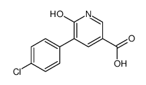 5-(4-chlorophenyl)-6-oxo-1H-pyridine-3-carboxylic acid结构式