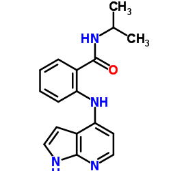 N-Isopropyl-2-(1H-pyrrolo[2,3-b]pyridin-4-ylamino)benzamide结构式