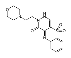 2-(2-morpholin-4-ylethyl)-5,5-dioxo-3H-pyridazino[4,5-b][1,4]benzothiazin-1-one结构式