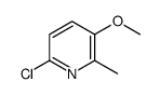 6-chloro-3-methoxy-2-methylpyridine structure