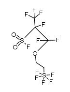 1,1,1,2,3,3-hexafluoro-3-(2-(pentafluoro-l6-sulfanyl)ethoxy)propane-2-sulfonyl fluoride Structure