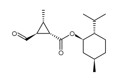 menthyl (1S,2S,3S)-2-formyl-3-methylcyclopropane-1-carboxylate Structure