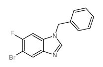 1-Benzyl-5-bromo-6-fluorobenzimidazole Structure
