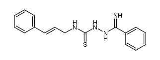 2-(imino(phenyl)methyl)-N-(3-phenylallyl)hydrazinecarbothioamide Structure